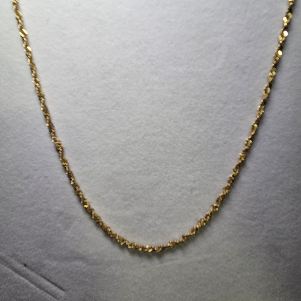 Dazzling 14kt Gold Rope Chain